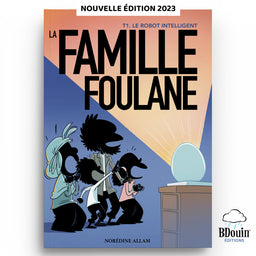 Livre enfant La Famille Foulane Tome 1 Le Robot Intelligent par Bdouin, couverture illustrée colorée et attrayante