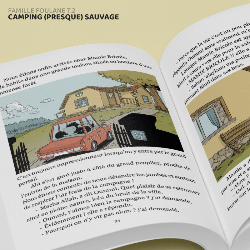 La Famille Foulane (Tome 2) - Camping (presque) sauvage - BDouin - Librairie Al Minhaj