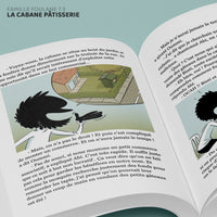Children's book "La Famille Foulane" Tome 3 by Bdouin, featuring colorful illustrations of a family in a cozy bakery setting.