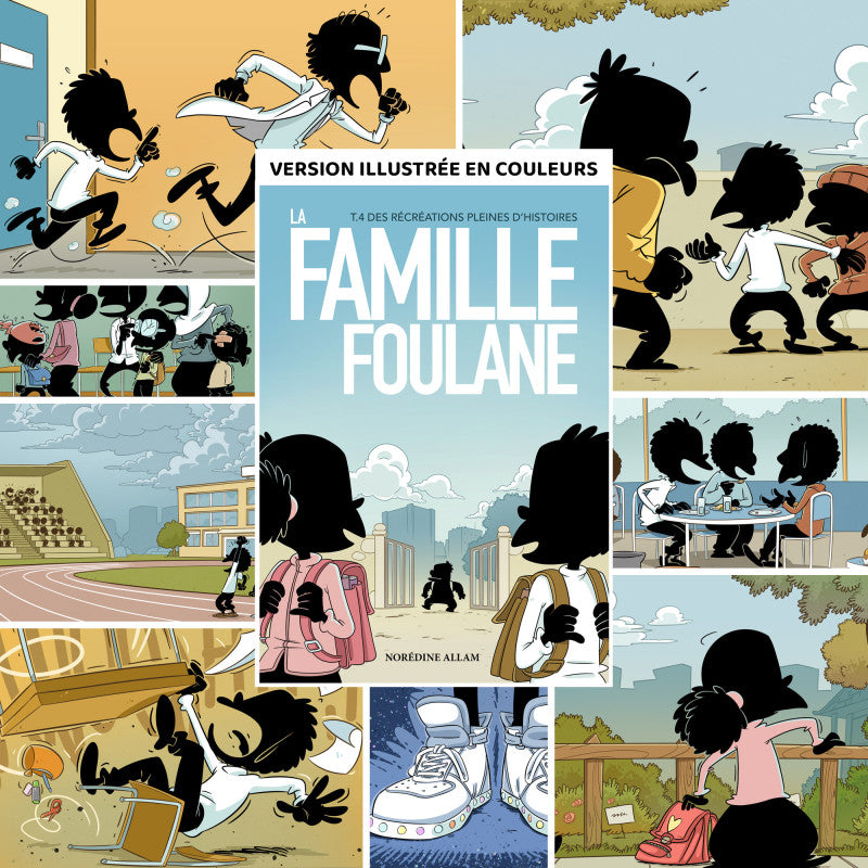 Children's book La Famille Foulane Tome 4 by Bdouin featuring colorful illustrations of a family enjoying playful stories.