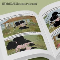 Children's book titled La Famille Foulane Tome 4 by Bdouin, featuring colorful illustrations from the story pages.