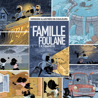 Livre pour enfants La Famille Foulane Tome 9 Tempête par Bdouin, couverture illustrée colorée et attrayante.