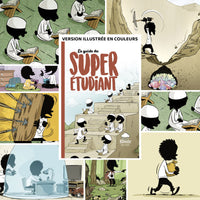 Livre enfant "Le Guide du Super Étudiant" de Bdouin avec couverture colorée et illustrations attrayantes.