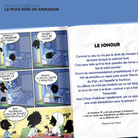 Livre pour enfants "Le Mois Béni du Ramadan" de Bdouin, couverture illustrée sur le thème du Ramadan.
