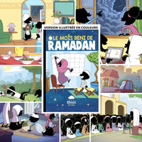 Livre pour enfant "Le Mois Béni du Ramadan" par Bdouin, couverture avec illustration colorée sur le Ramadan.