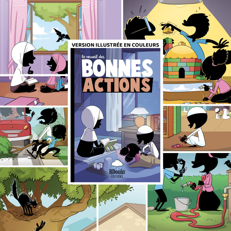 Livre pour enfants "Le Recueil des Bonnes Actions" de Bdouin, couverture illustrée, destiné à encourager la gentillesse.
