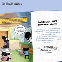 Livre pour enfants de Bdouin, "Le Recueil des Bonnes Actions", illustré avec des images colorées et attrayantes pour les jeunes lecteurs.