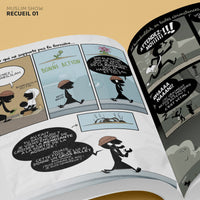 Livre pour enfants "Le Recueil du Muslim Show" Tome 1 de Bdouin, couverture avec titre coloré et illustrations attrayantes.