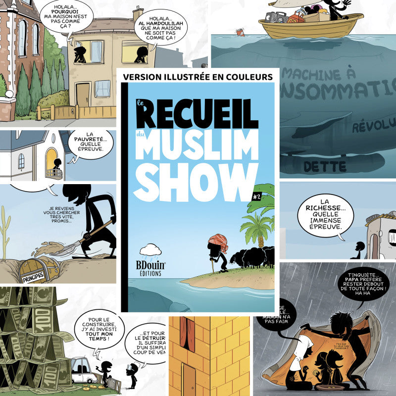 Livre pour enfants Le Recueil du Muslim Show Tome 2 par Bdouin, couverture illustrée, destiné aux jeunes lecteurs.