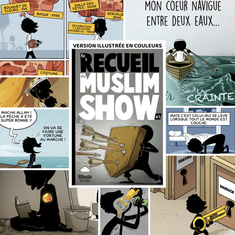 Livre enfant Le Recueil du Muslim Show Tome 3 par Bdouin, édition BDouin, couverture avec titre coloré et illustrations attrayantes