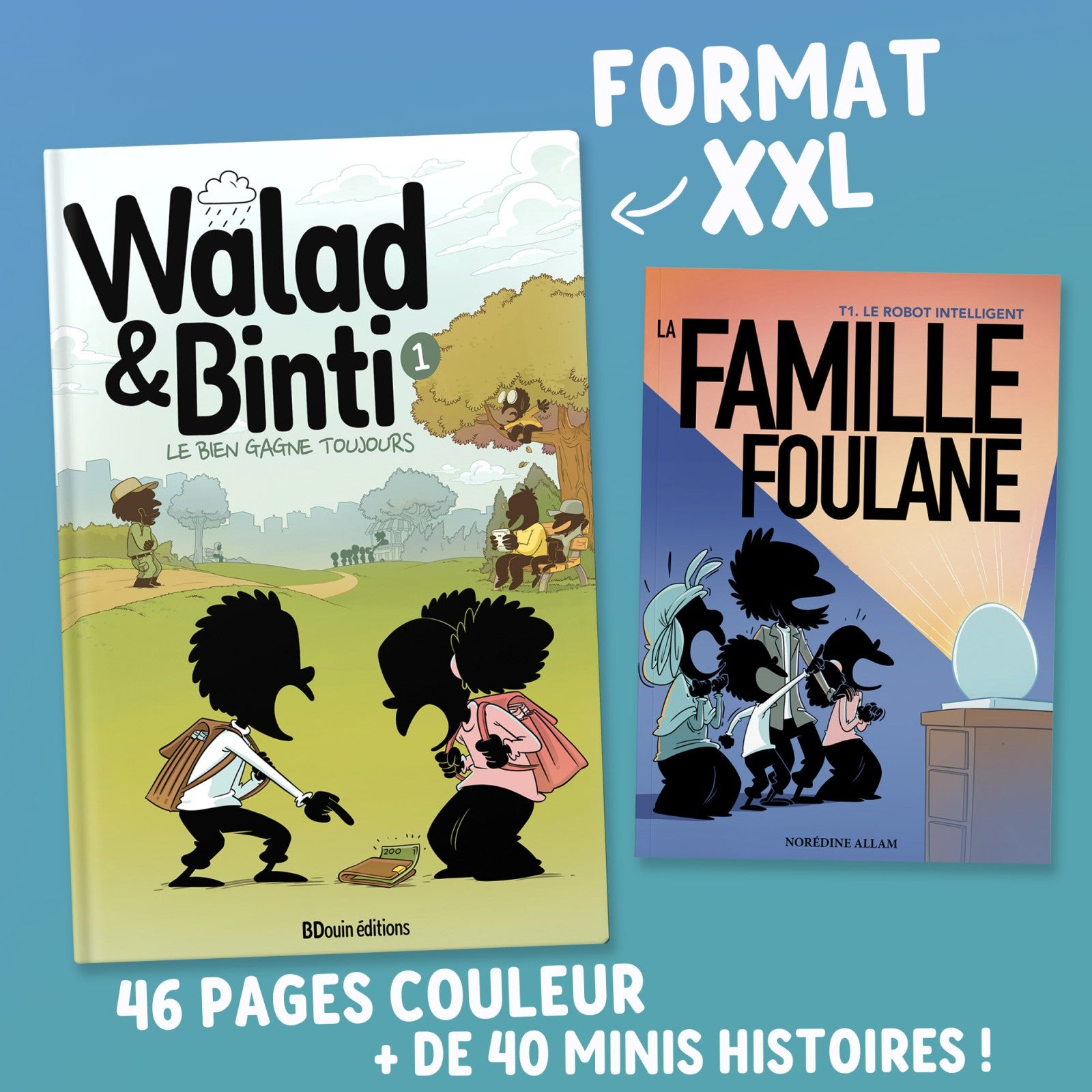 Livre enfant Bdouin "Walad et Binti : Le Bien Gagne Toujours" illustré, éducatif et adapté aux jeunes lecteurs musulmans.