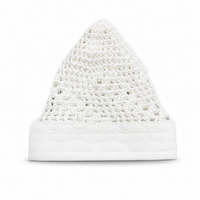 Chéchia égyptienne artisanale pour homme vue arrière avec finition tricotée à la main