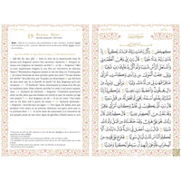 Coran en français et arabe avec QR Code, Édition Al Imam, couverture élégante et pages illustrées pour la lecture et la prière.