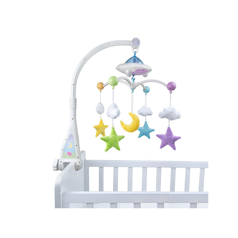 Mobile bébé coranique lumineux avec lune et étoiles, télécommande, jeu électronique pour enfants de la marque Desi Doll.