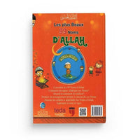 Livre pour enfants Digital Future sur les 99 noms d'Allah, illustré avec titres colorés et design attrayant.