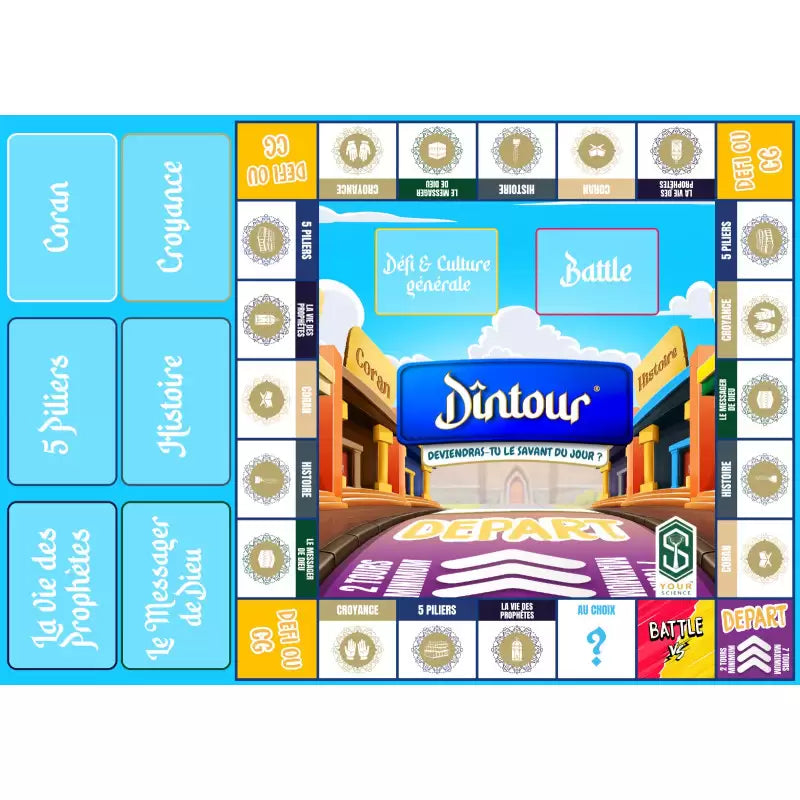 Jeu éducatif pour enfants Dintour : Deviendras-Tu Le Savant Du Jour ?, jeu islamique de Your Science pour enfants de 6 ans.