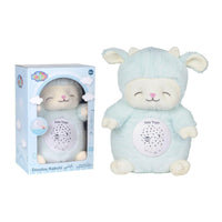 Doudou Kabchi Coranique Veilleuse bébé ISLATOYS, mouton bleu avec détecteur de pleurs, jouet électronique pour enfant musulman.