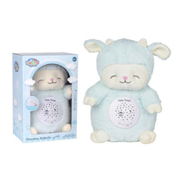Doudou Kabchi Coranique Veilleuse bébé ISLATOYS, mouton bleu avec détecteur de pleurs, jouet électronique pour enfant musulman.