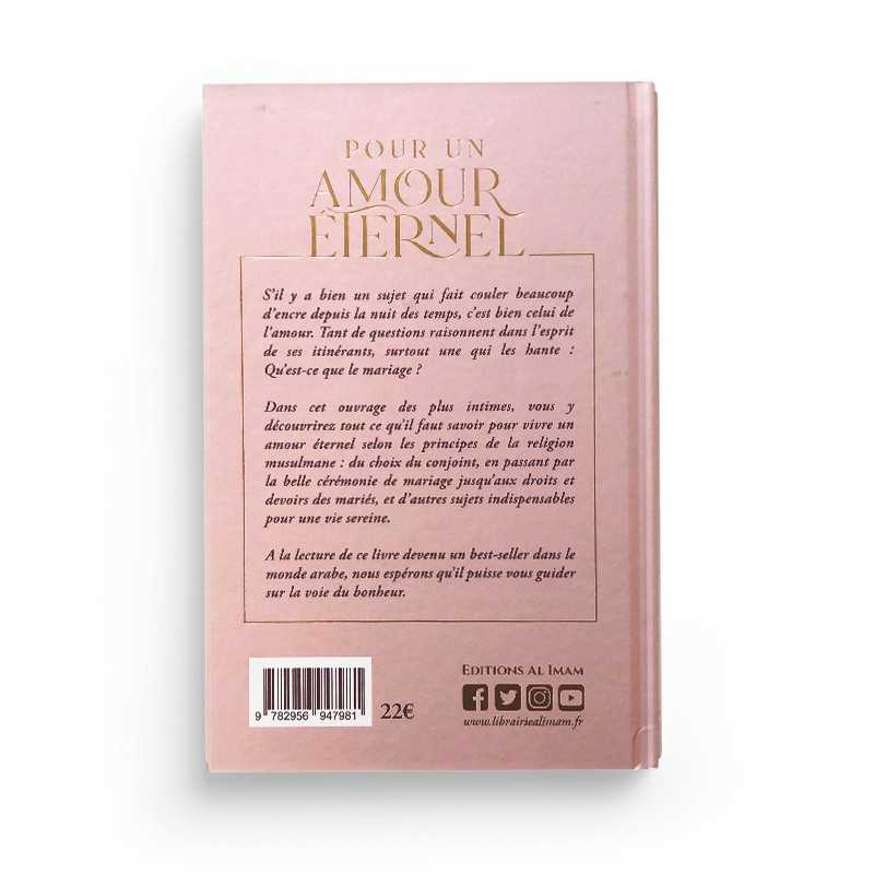 Livre "Pour un Amour Éternel" de Mahdi Al Istanbuli, édition Al Imam, couverture avec titre visible et texte en arabe.