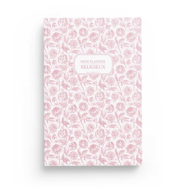 Livre Planner Ramadan Édition Al Imam avec couverture rose, organisé pour la planification du Ramadan.