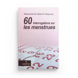 Livre "60 interrogations sur les menstruations" de l'Édition Assia, couverture avec titre visible et design simple.