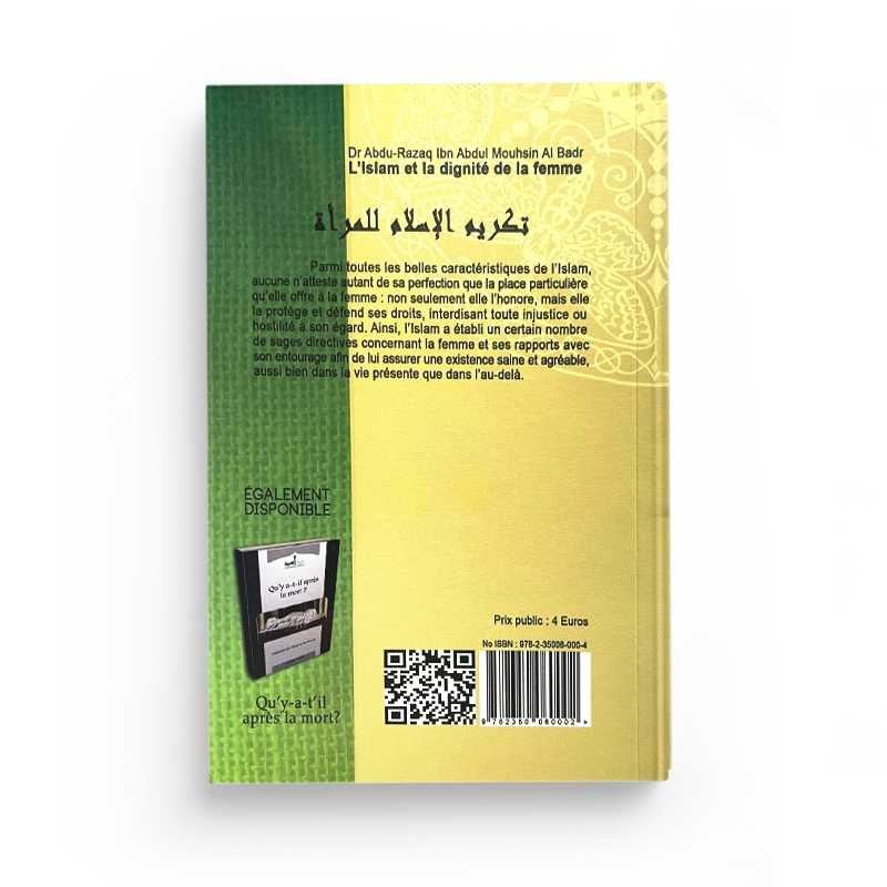 Livre "L'Islam et la Dignité de la Femme" par Edition Assia, couverture avec titre et design élégant.