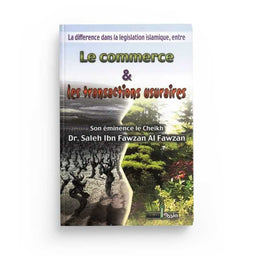 Livre "Le Commerce et les Transactions Usuraires" de Dr. Al Fawzan, édition Assia, couverture avec titre visible.