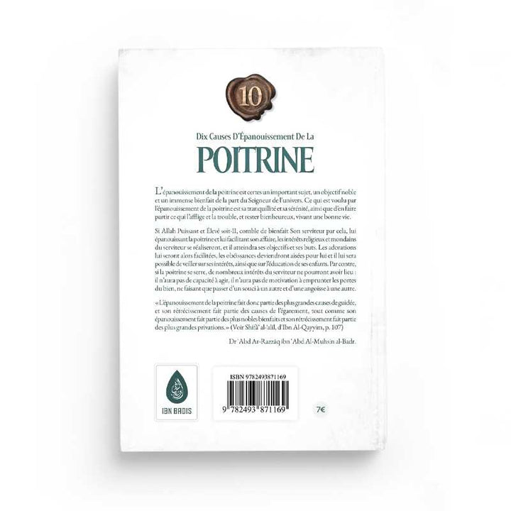 10 Cause d’Épanouissement de la Poitrine - Dr 'Abd Ar-Razzāq al-Badr - Editions Ibn Badis