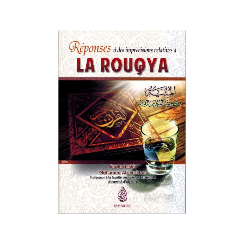 Livre de l'Edition Ibn Badis : Réponses à des imprécisions sur la Rouqya par le Cheikh Mohamed Ali Ferkous, couverture visible
