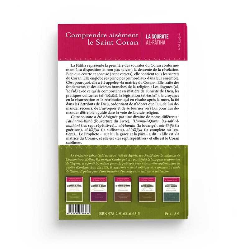 Tafsir - Explications Détaillées De La Sourate Al-Fâtiha - Tahar Gaïd - Éditions Iqra - Librairie Al Minhaj