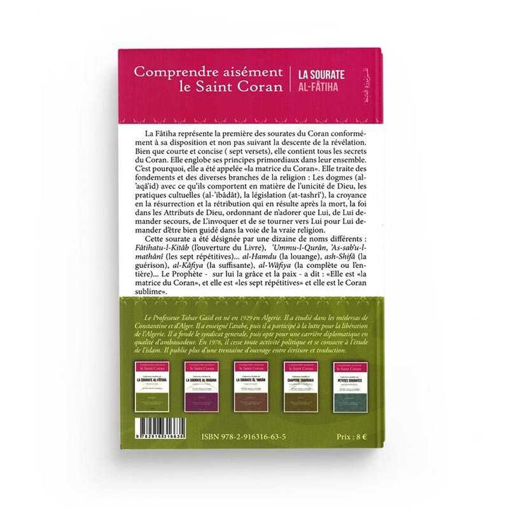 Tafsir - Explications Détaillées De La Sourate Al-Fâtiha - Tahar Gaïd - Éditions Iqra