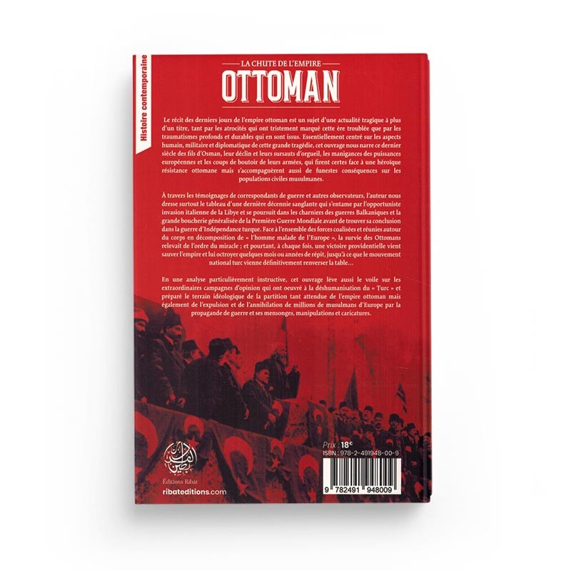 Livre La Chute de l'Empire Ottoman par S.E Zaimeche Al-Djazairi, édition Ribat, couverture avec titre visible.
