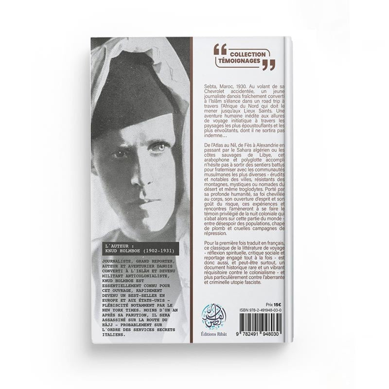 Livre "Rencontre(s) avec le Désert" de Knud Holmboe, édition Ribat, couverture avec paysage désertique.