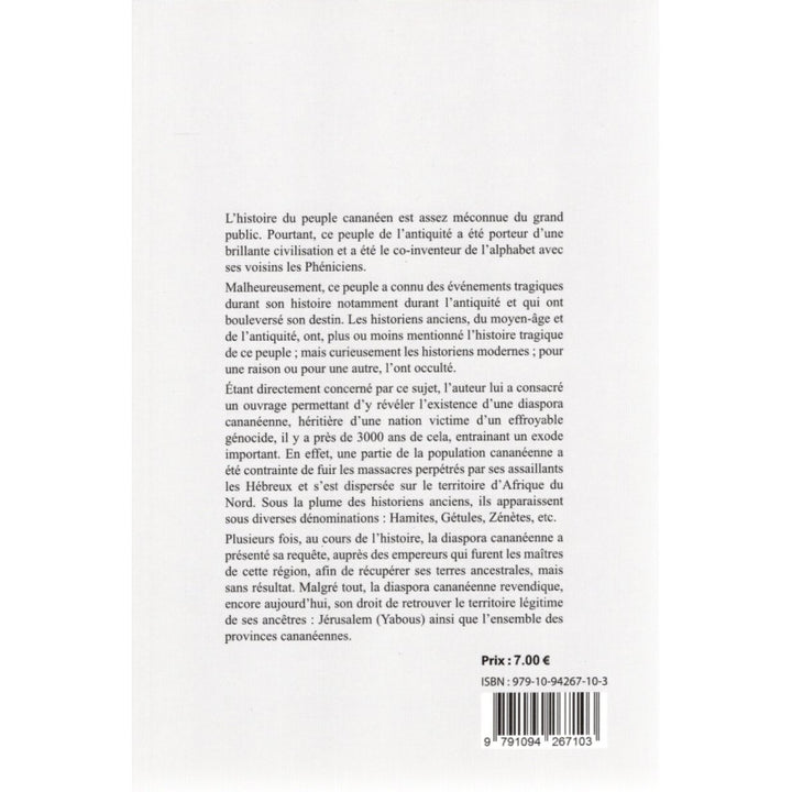La Diaspora Cananéenne Réclame Jérusalem Et L'ensemble Des Provinces Cananéennes - Dr. Moussaoui Mahboubi - Éditions Sabil