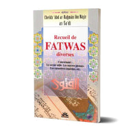 Livre Recueil des Fatwas Diverses de Cheikh Sa'dî, édition Sabil, couverture avec titre et logo de l'éditeur.