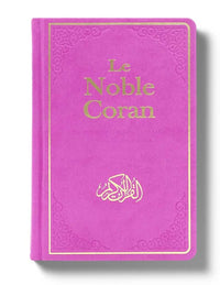 Coran Noble Edition Tawhid, version arabe-français avec traduction Mohamed Chiadmi, format 14x21 cm, relié en bordeaux.