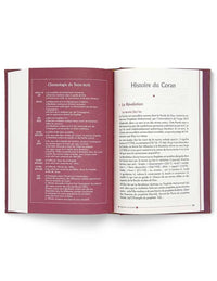 Coran en français Edition Tawhid, traduction Mohamed Chiadmi, format 14x21 cm, couverture avec titre et design sobre.