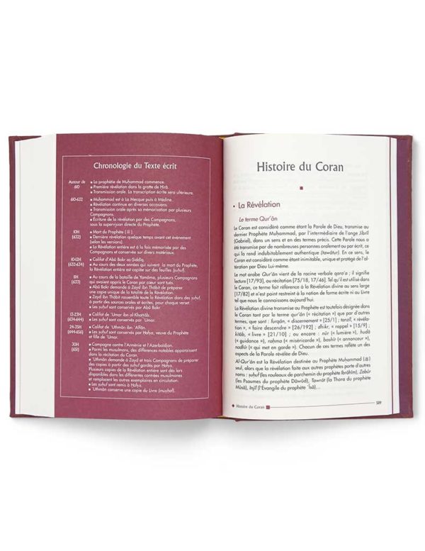 Coran en français Edition Tawhid, traduction Mohamed Chiadmi, format 14x21 cm, couverture avec titre et design sobre.
