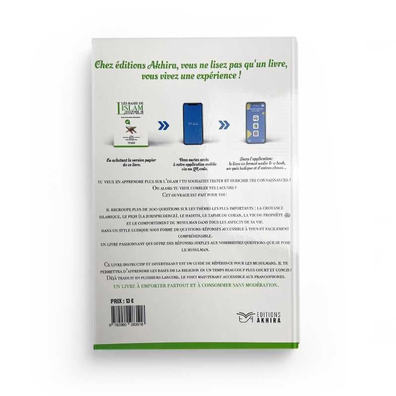 Livre "Les Bases de l'Islam" d'Ahmed Bin Hamdan Al-Hamdan, éditions Akhira, couverture avec titre et logo.