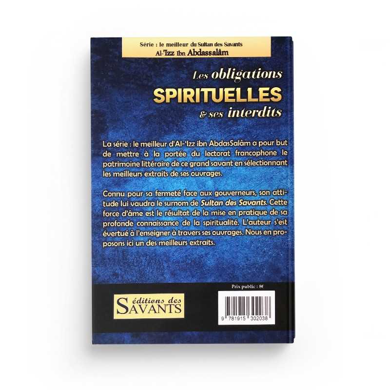Livre Les Obligations Spirituelles Et Ses Interdits d'Éditions Des Savants, couverture avec titre et design sobre.