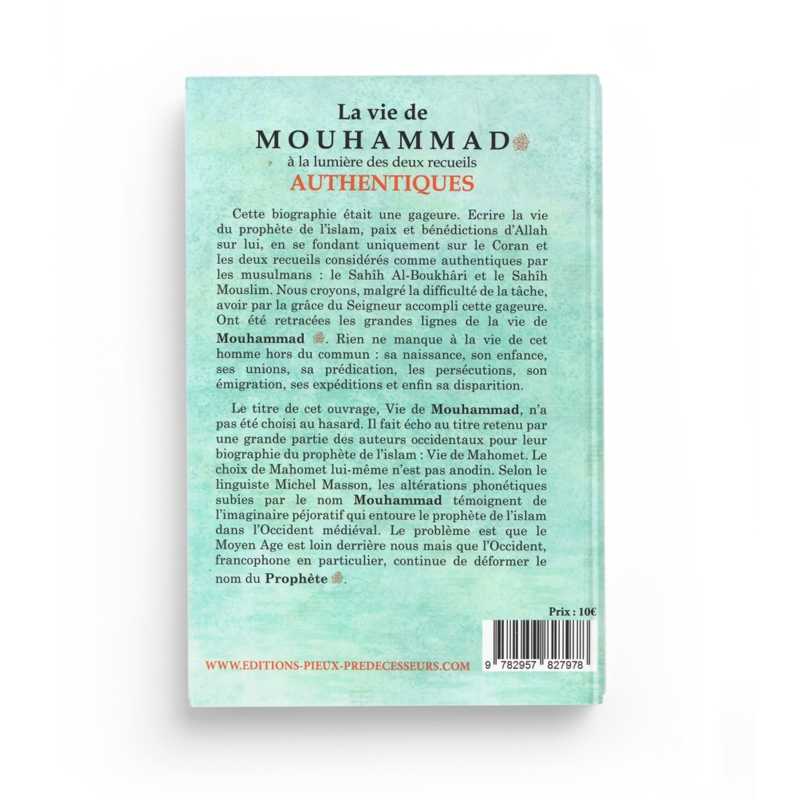 Livre "La Vie de Mouhammad" par Rachid Maach, Éditions Pieux Prédécesseurs, avec couverture illustrée.