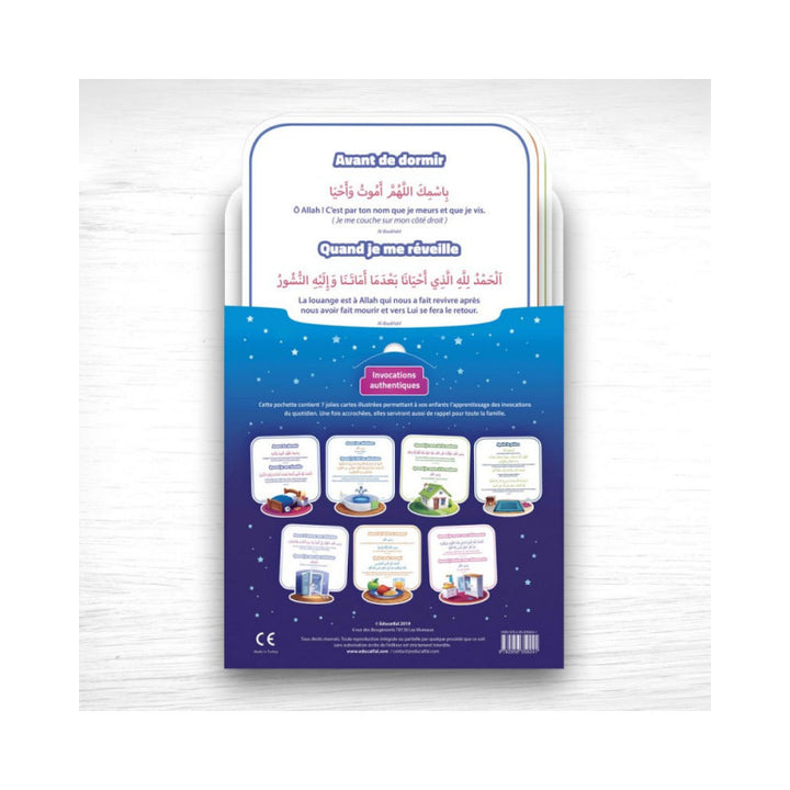Mes Premières Invocations - 7 Cartes À Accrocher (Arabe-Français) - Educatfal