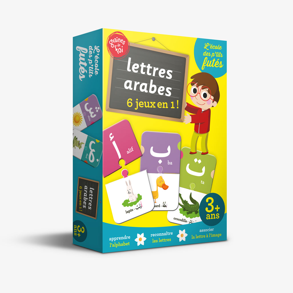 Lettres Arabes – 6 jeux en 1 ! - Graines De Foi - Librairie Al Minhaj