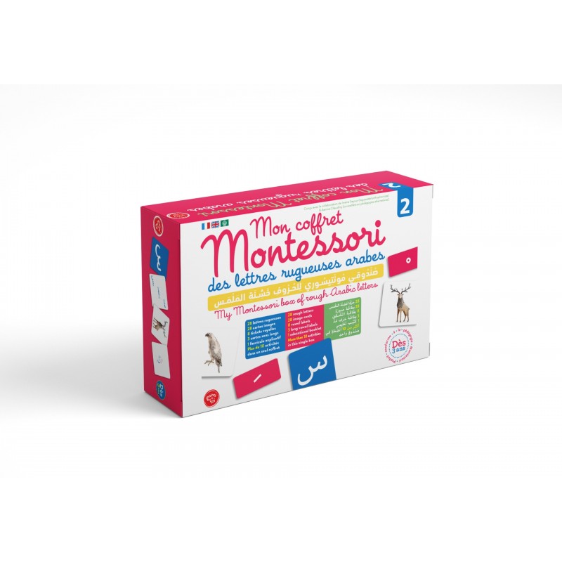 MON COFFRET MONTESSORI DES LETTRES RUGUEUSES ARABES 2 - GRAINES DE FOI - Librairie Al Minhaj