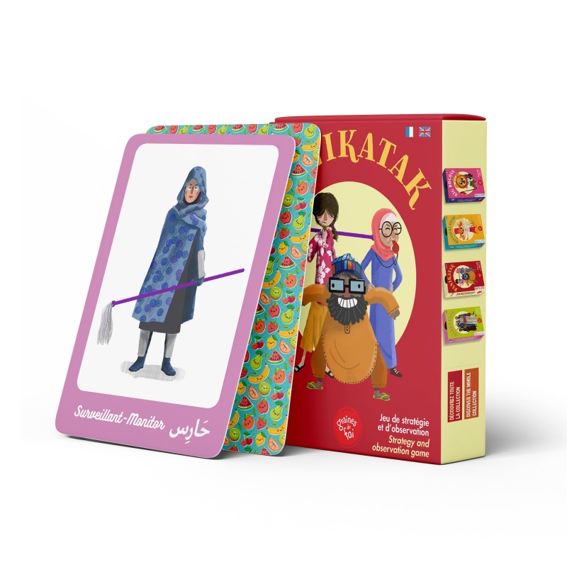 Jeu de cartes éducatif Panikatak de la marque Graines de Foi, avec illustrations colorées sur le thème des graines de foi.