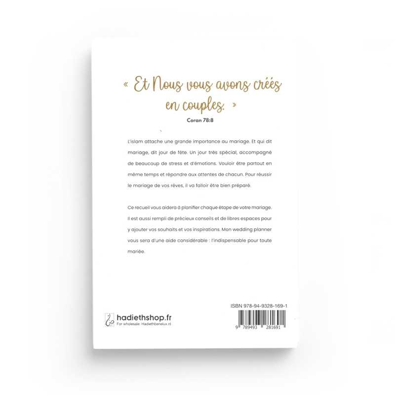 Mon Wedding Planner - Planificateur de Mariage Islamique - Hadieth Benelux - Librairie Al Minhaj