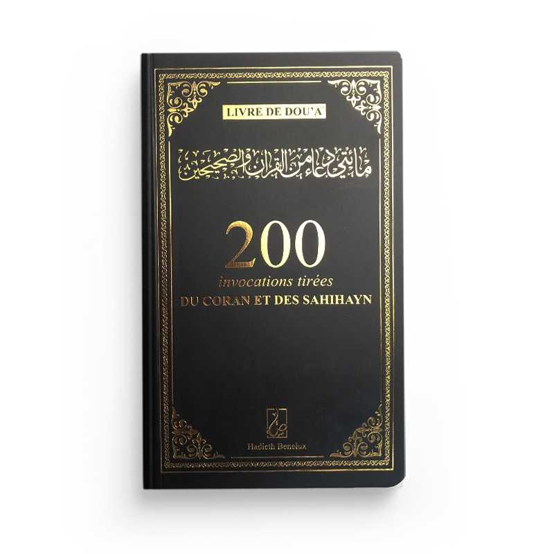 Livre de prières en poche Hadieth Benelux, 200 invocations tirées du Coran et des Sahihayn, couverture rose.