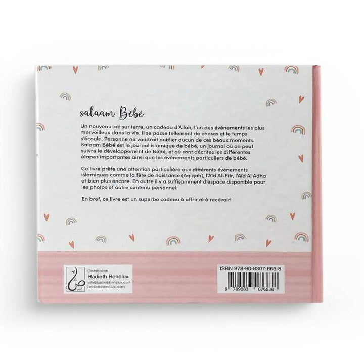 Salaam Bébé : Le Journal Islamique du Bébé (Rose - Bleu) - Hadieth Benelux