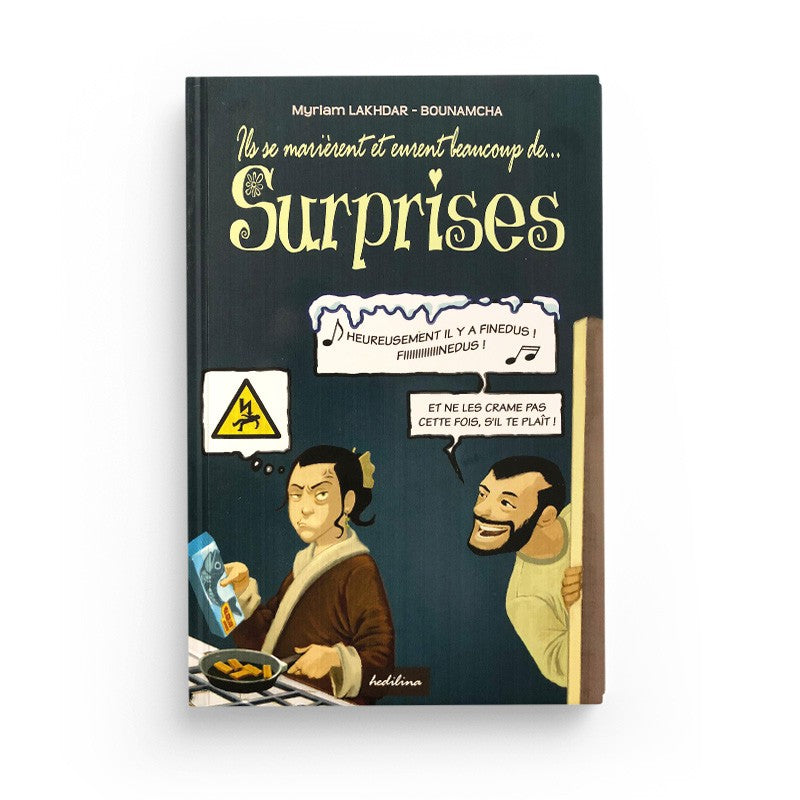 Livre Hedilina Édition "Ils se marièrent et eurent beaucoup de surprises" avec couverture illustrée.
