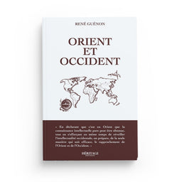 Livre "Orient et Occident" de René Guénon, publié par Héritage Édition, avec une couverture illustrée.